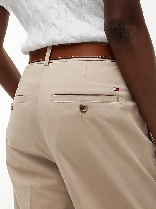 Washed Slim Straight Chinos