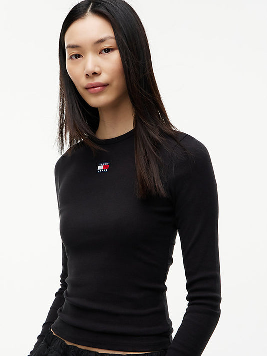 Badge Slim Long Sleeve T-Shirt