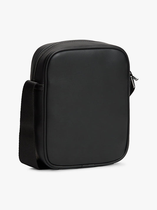 Woven Panel Crossbody Reporter Bag