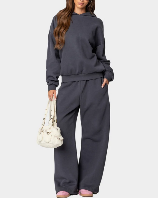 Soldes de Noël -50% - Ensemble sweat à capuche avec nœud pour femme