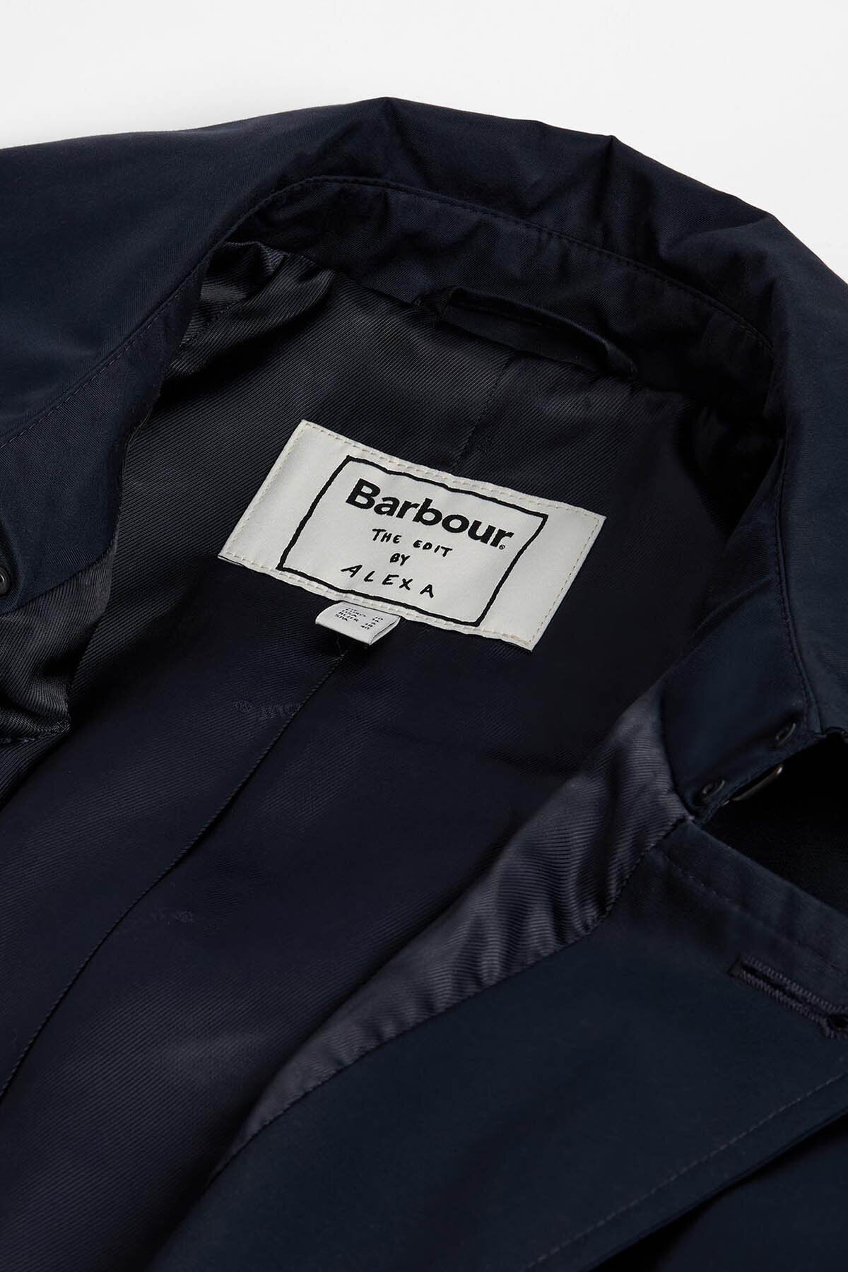 The Edit by Alexa Harley Showerproof Trench Coat - DK NAVY