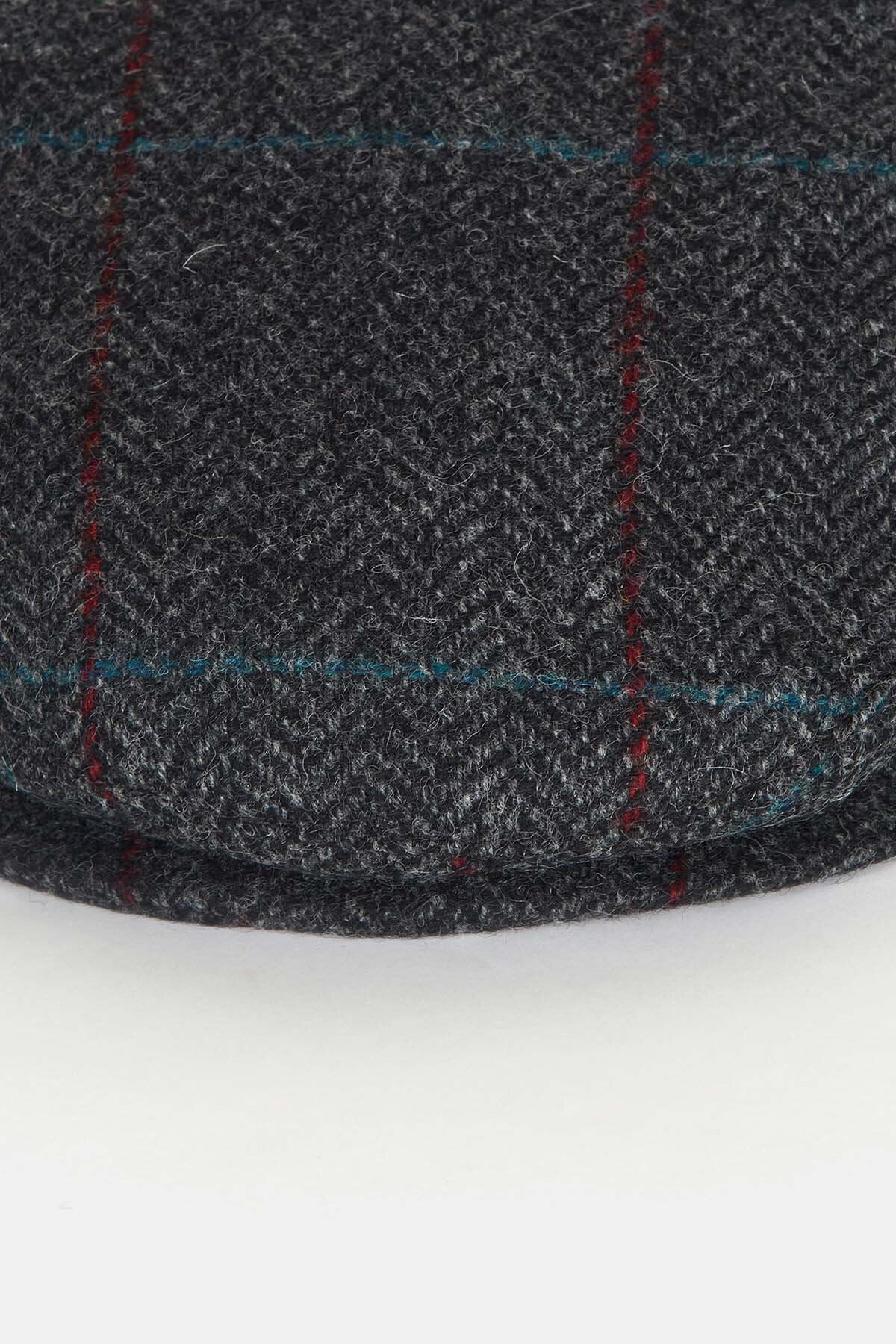 Cairn Flat Cap - CHARCOAL/RED/BLUE