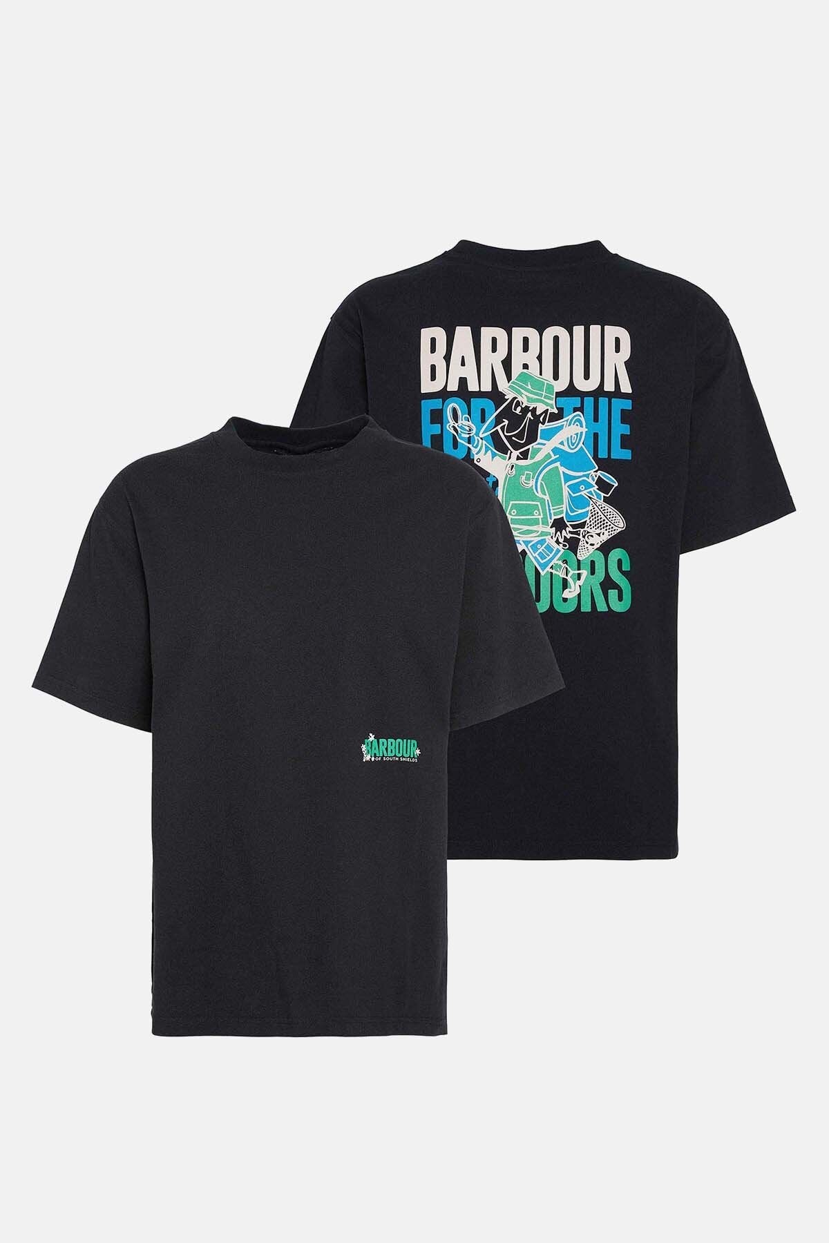 Leonard Oversized Graphic T-Shirt - BLACK