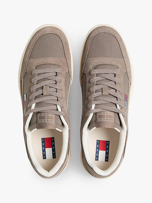 Canvas Leather Cupsole Trainers