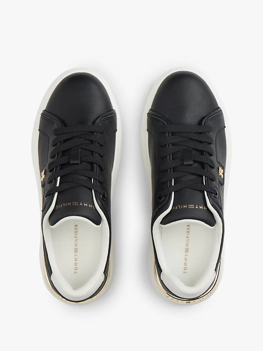 Metallic Monogram Leather Platform Trainers
