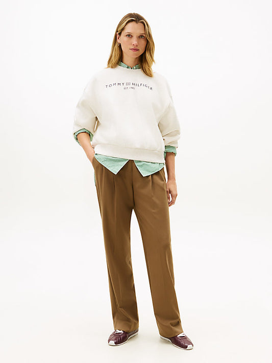 Logo Relaxed Fleece Sweatshirt