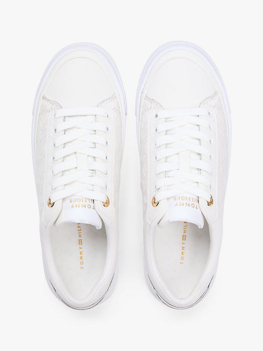 Monogram Quilted Leather Platform Trainers