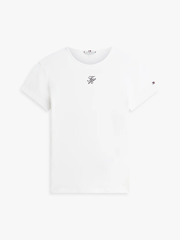 Textured Logo Slim Jersey T-Shirt