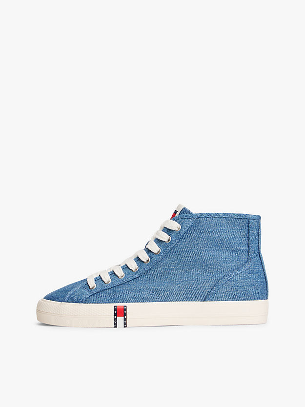 Archive Denim Flag Stripe Mid-Top Trainers