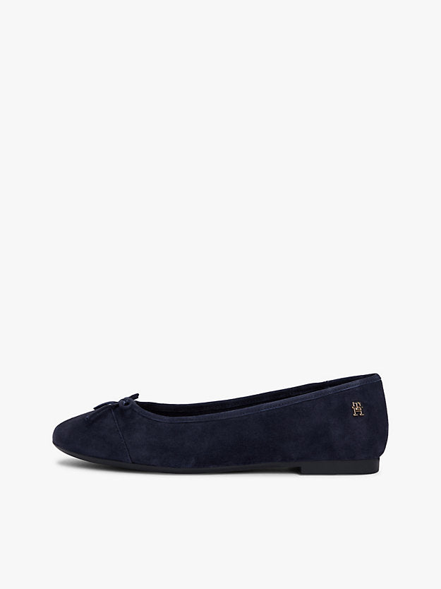 Monogram Suede Ballerinas