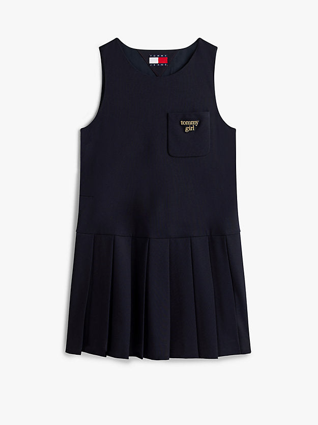 Girl Logo Mini Pinafore Dress