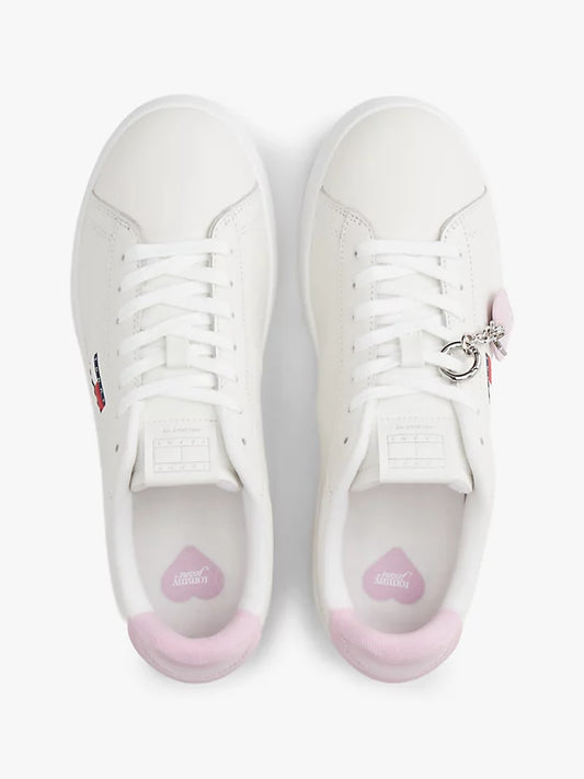 Archive Court Heart Charm Leather Trainers