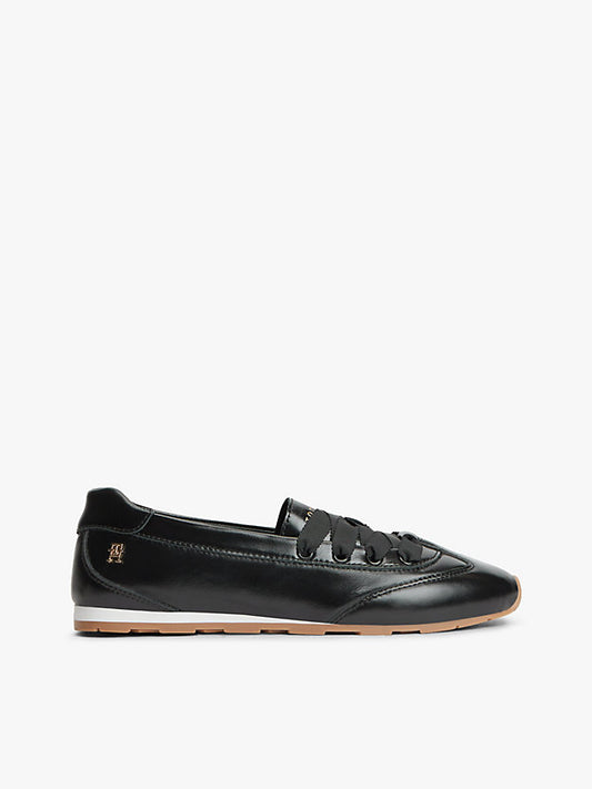 Monogram Leather Ballet Trainers