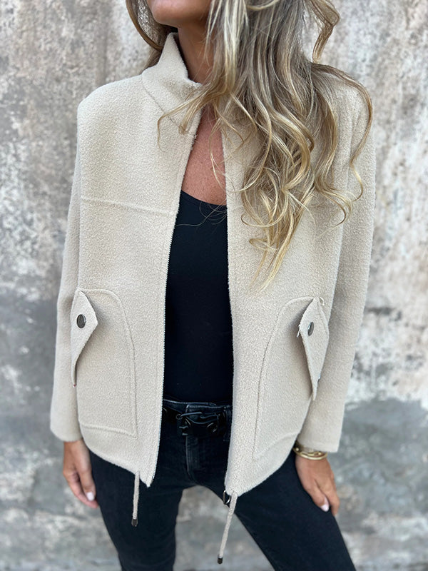 CLEARANCE🔥 Casual Zipper Drawstring Jacket