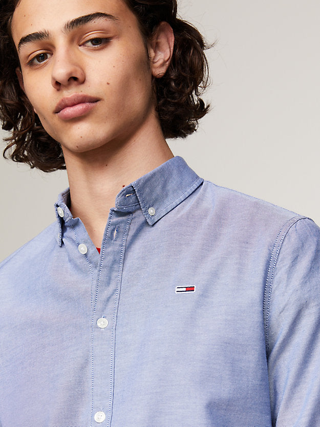 Stretch Oxford Cotton Slim Fit Shirt