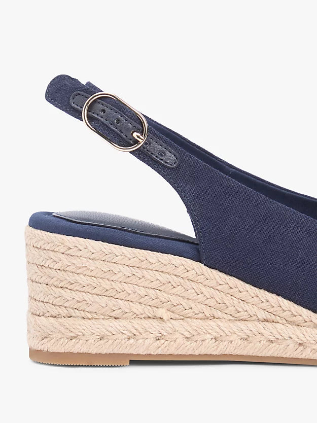 Hemp Slingback Wedge Espadrilles