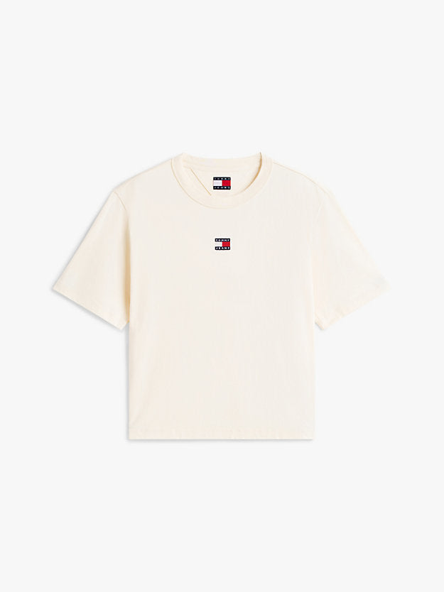 Badge Boxy Crew Neck T-Shirt