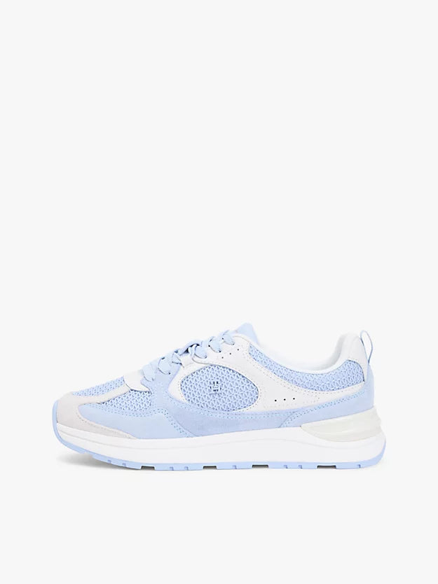 Tonal Monogram Mixed Texture Trainers