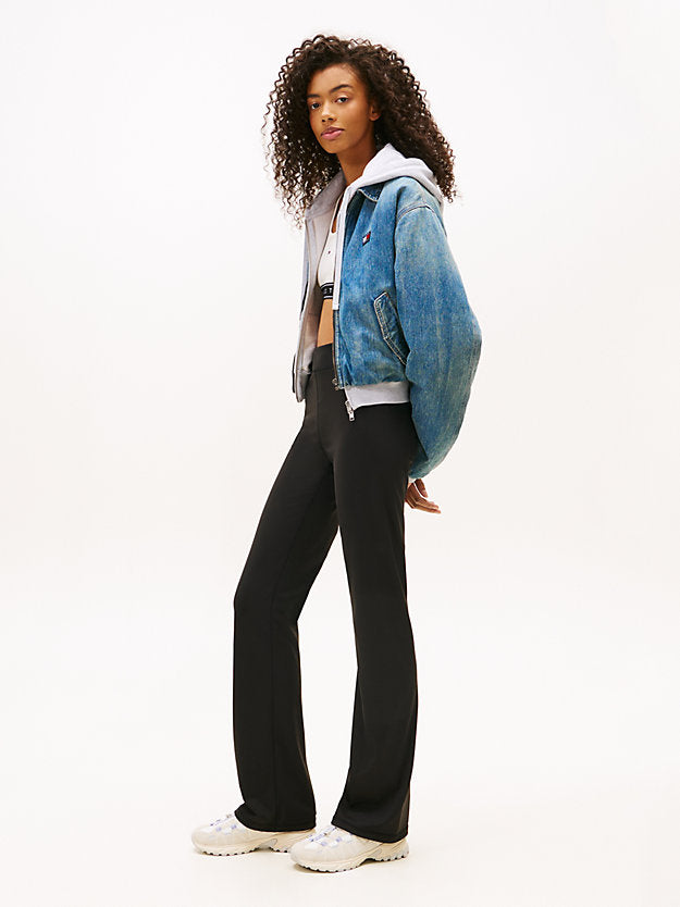 Logo Slim Kick Flare Leggings