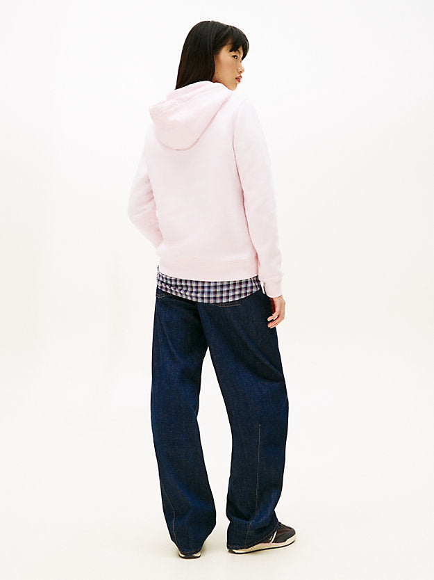 Flag Embroidery Fleece Drawstring Hoody