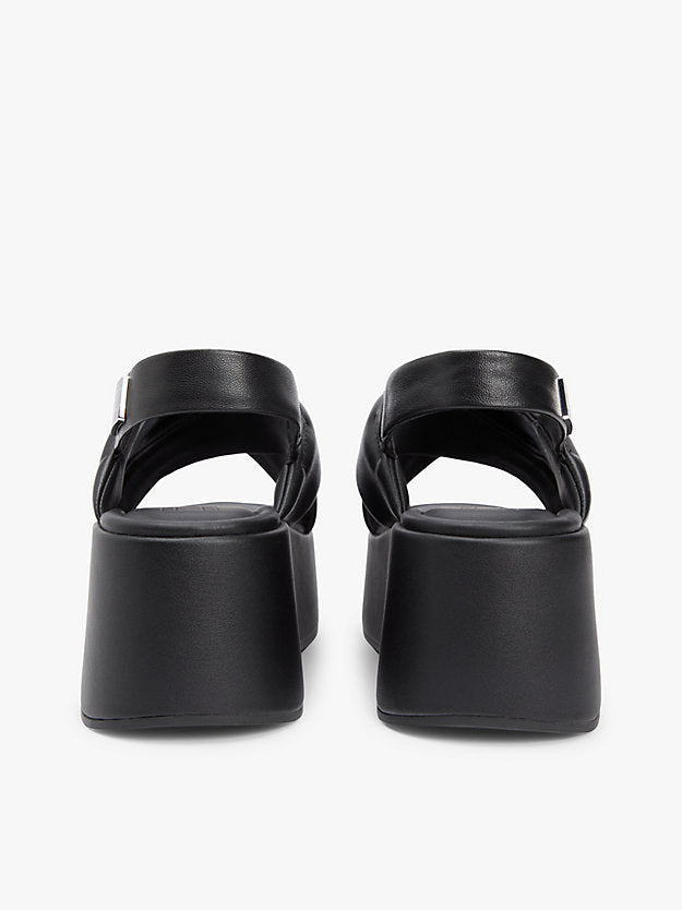 Padded Strap Wedge Sandals