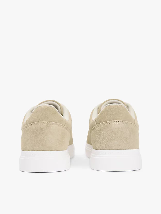 Suede Metallic Logo Cupsole Trainers