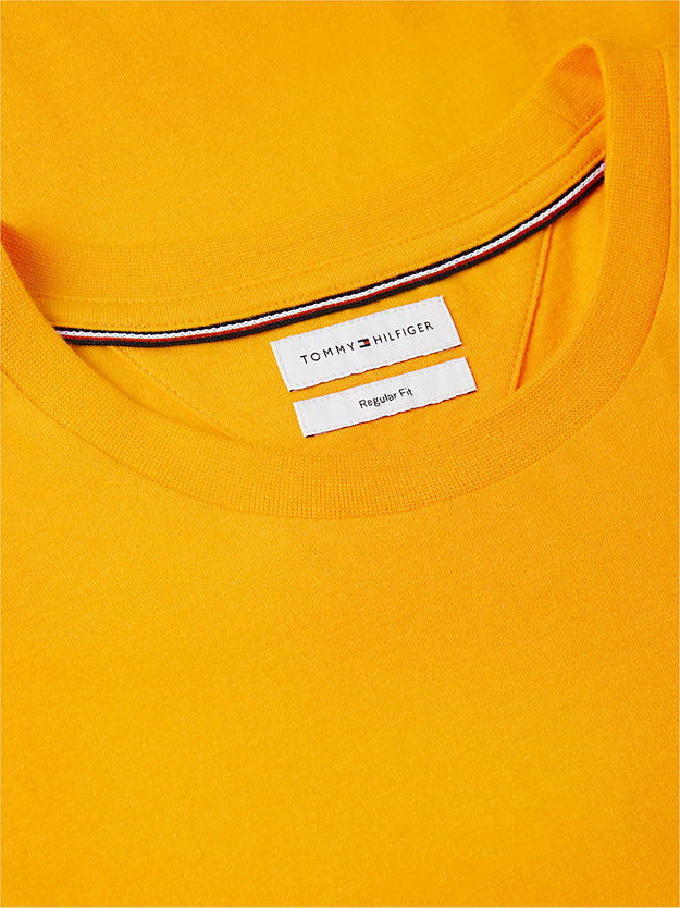 Flag Embroidery Jersey Crew Neck T-Shirt