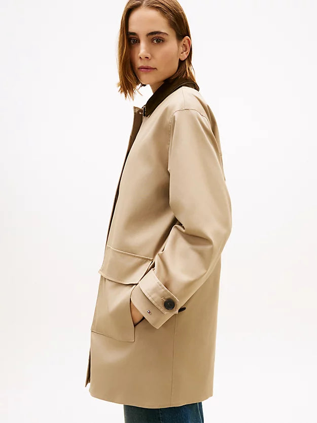 Water Repellent Twill 2-In-1 Coat