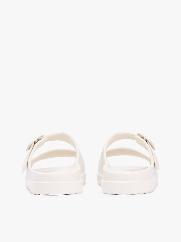 Double Strap Enamel Flag Lightweight Sandals
