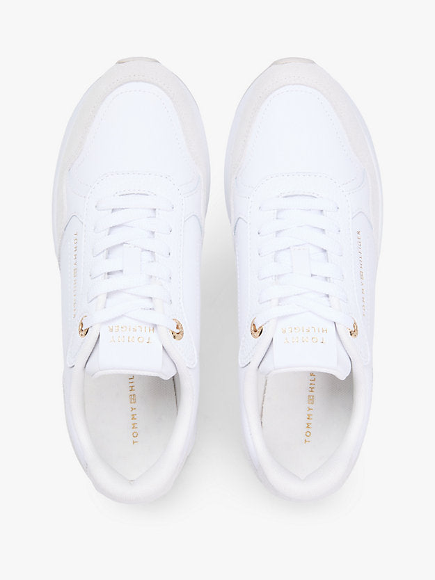 Embossed Monogram Leather Trainers