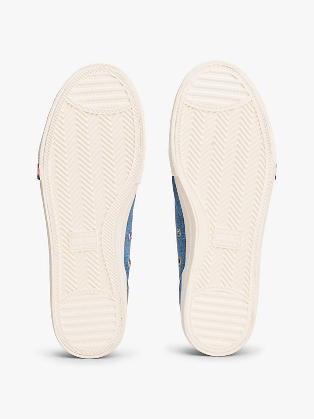 Archive Flag Stripe Washed Denim Trainers