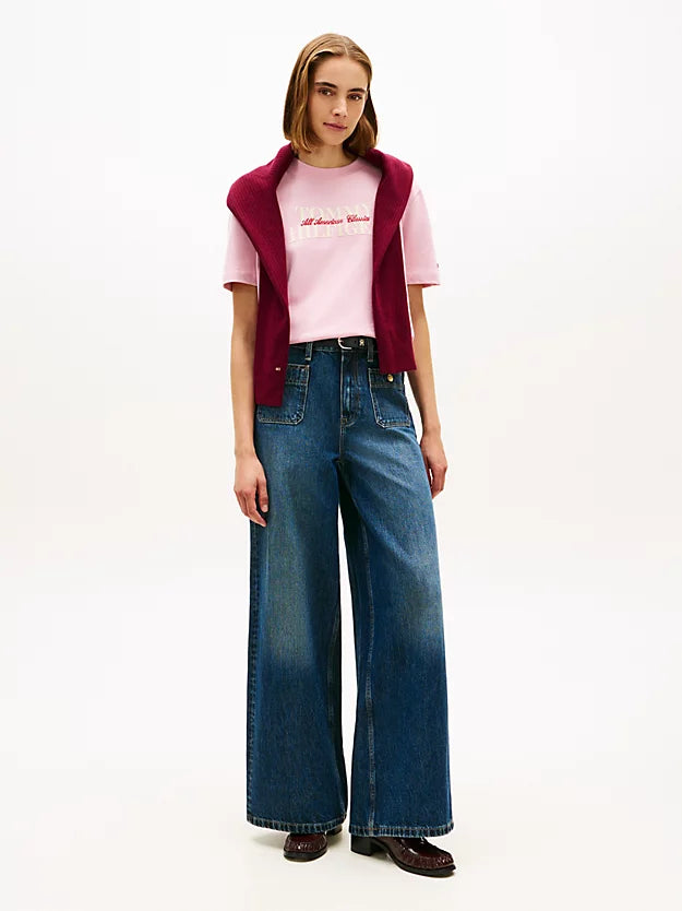 Classic Flock Logo Relaxed T-Shirt