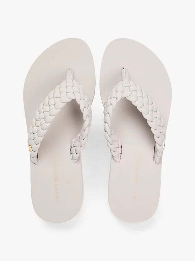 Braided Strap Wedge Flip-Flops
