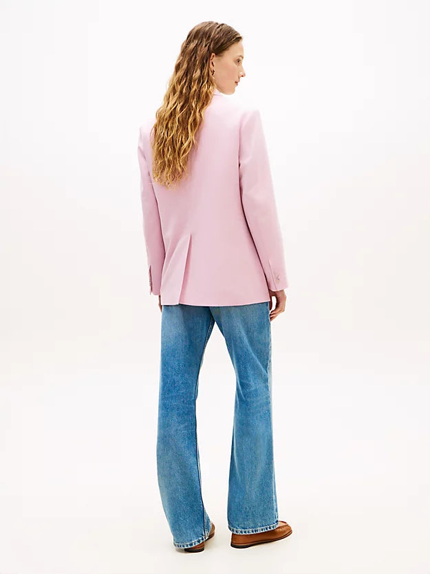 Timeless Wool Blend Relaxed Double Breasted Blazer