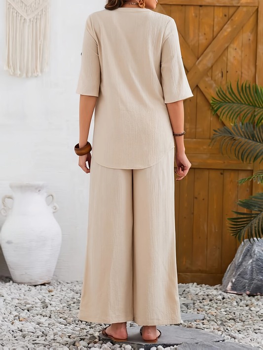 ⏰ LETZTER TAG – SPARE 50 % 💥 Legerer Anzug aus Baumwolle für Damen