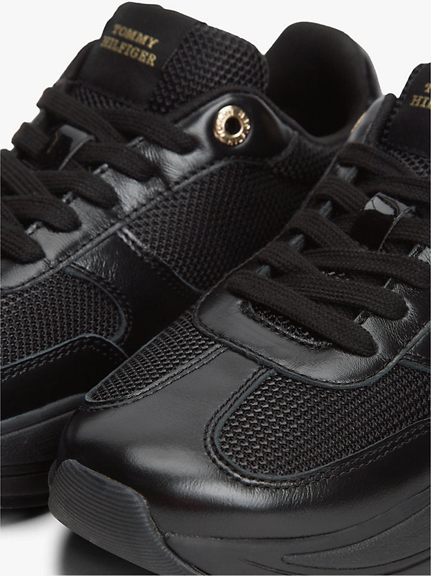 Monogram Mixed Texture Leather Trainers