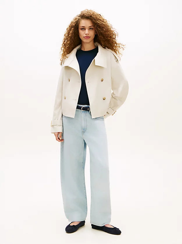 Water Repellent Short Trench Jacket