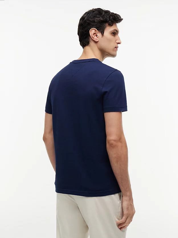Logo Embroidery Slim Jersey T-Shirt
