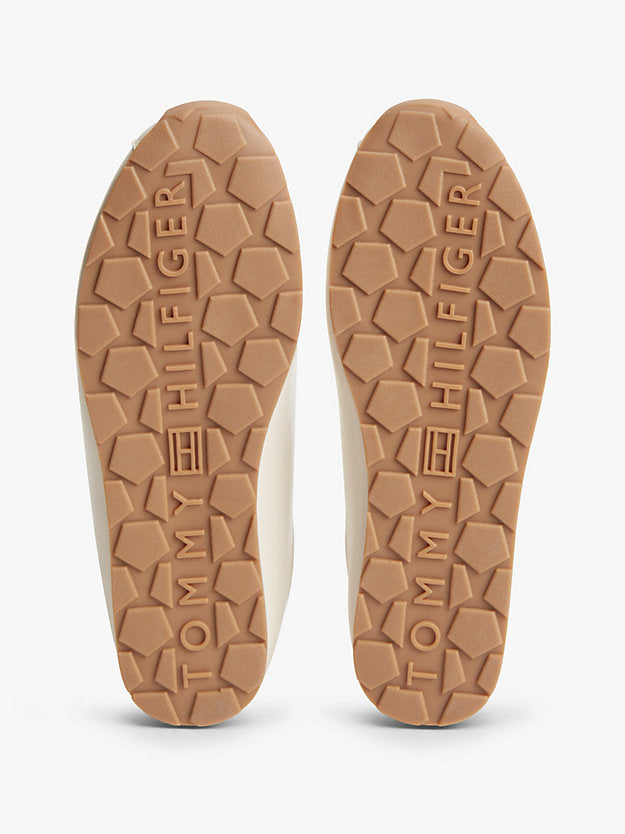 Monogram Plaque Leather Trainers