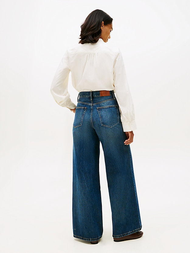 70s High Rise Wide Leg Jeans