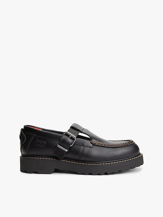 Archive Leather Cleat T-Bar Shoes