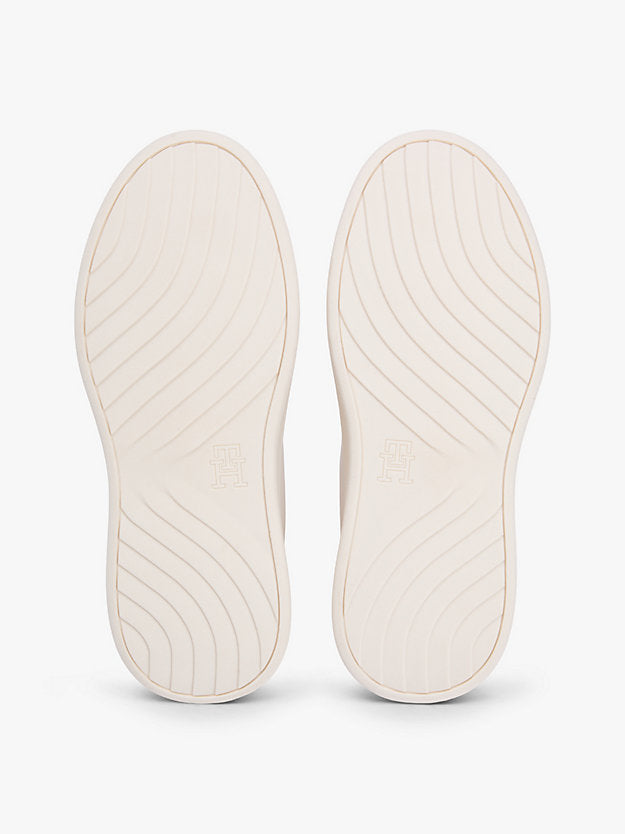 Satin Cuff Platform Trainers