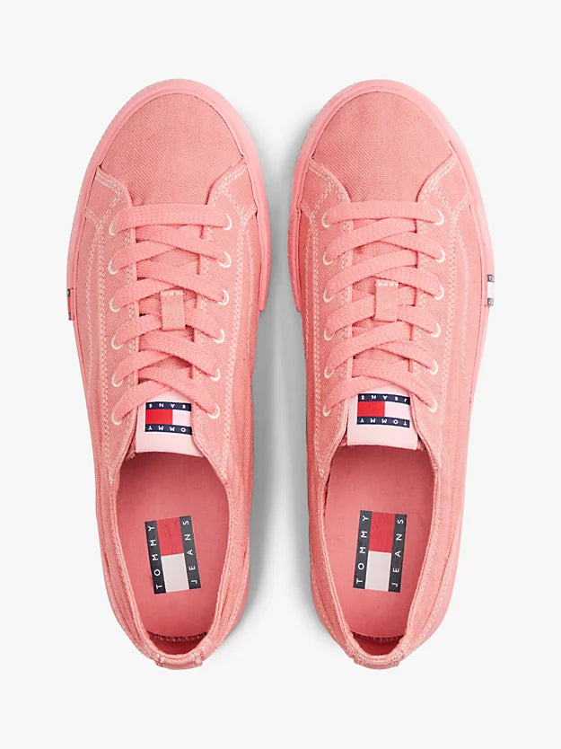 Archive Flag Stripe Washed Canvas Trainers