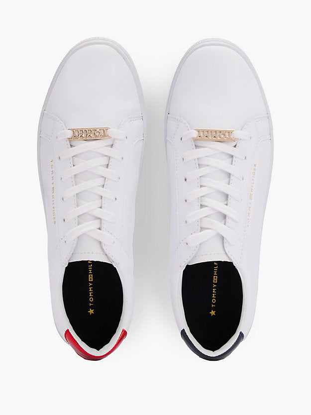 Metallic Back Lace-Up Trainers