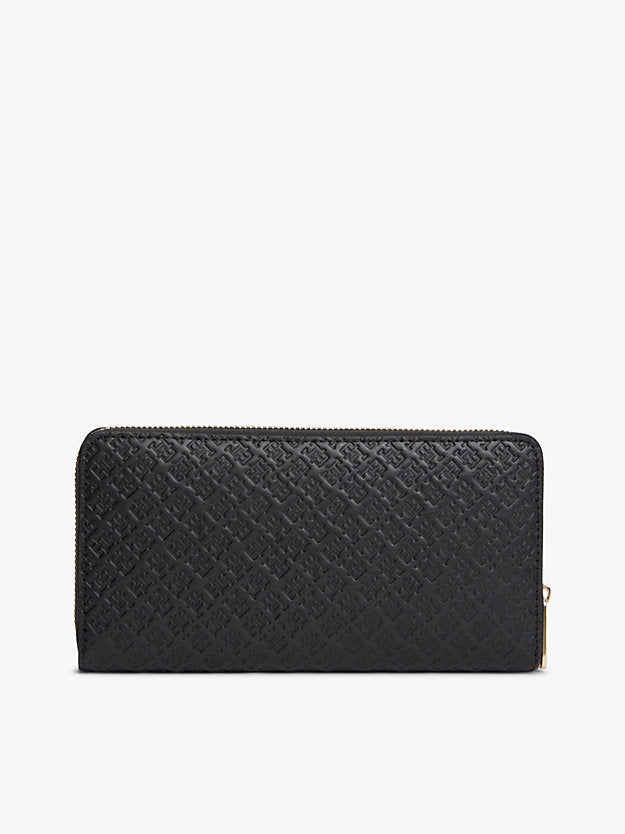 Debossed Zip-Around Wallet