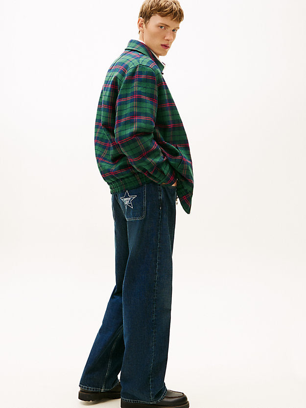 Girl Padded Tartan Oversized Ivy Jacket