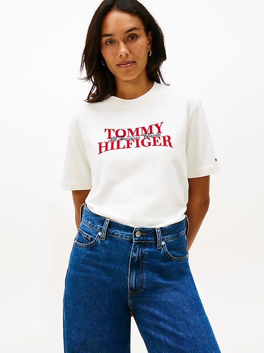 Classic Flock Logo Relaxed T-Shirt