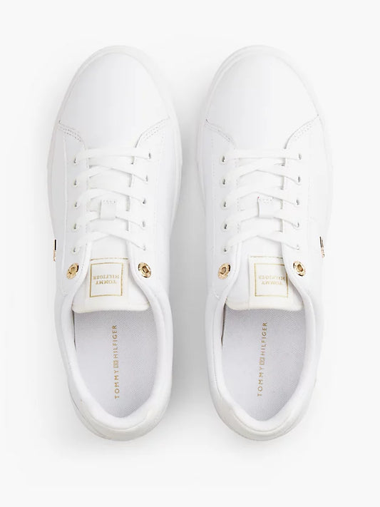 Leather Monogram Court Trainers