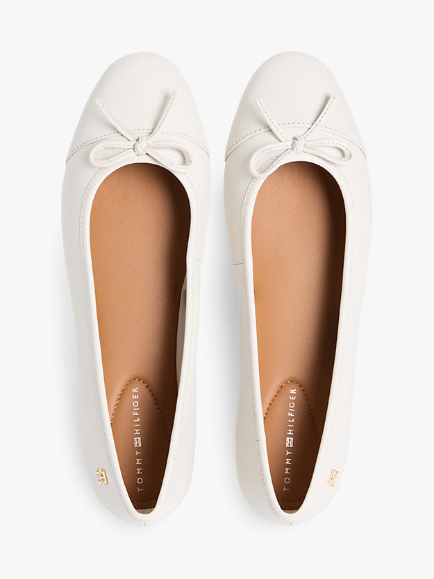 Monogram Leather Ballerinas