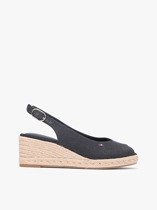 Hemp Slingback Wedge Espadrilles
